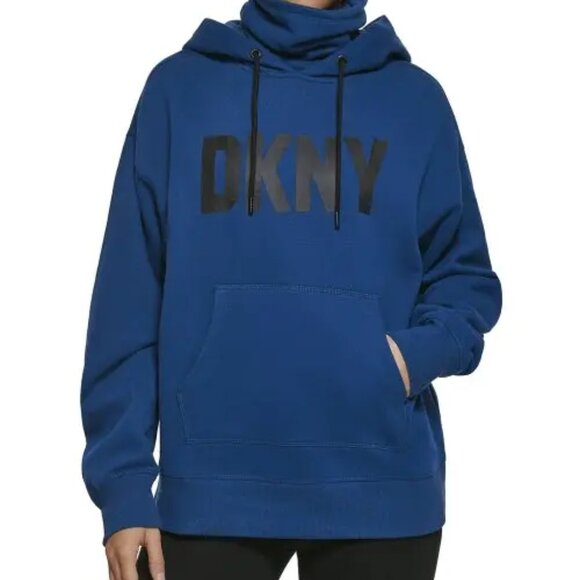 NWT DKNY Sport Women's Pullover Funnel Neck Hoodie Multicolor XS-XL $70 6C089 - Picture 2 of 7